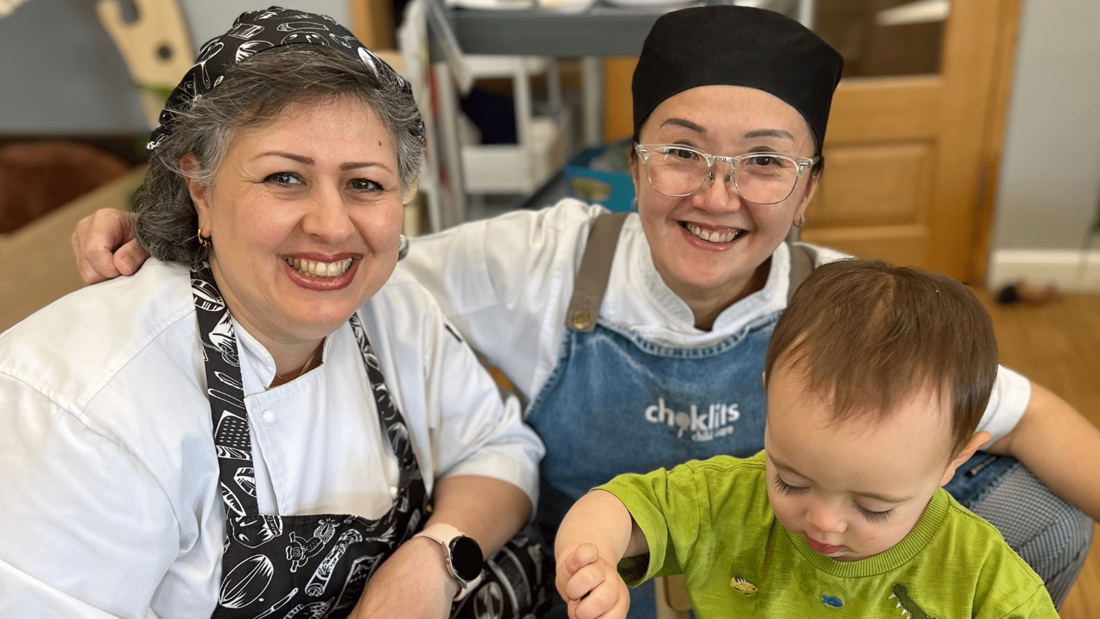 Chef Lai and Chef Leila at Choklits Child Care
